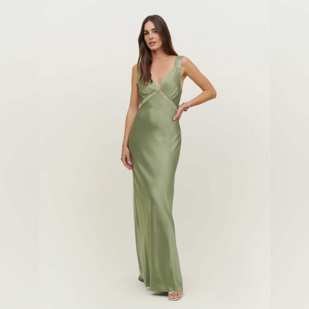 Reformation Chania Silk dress
